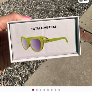 Goodr Total Lime Piece Sunglasses - Green and Purple - 5 pairs of sunglasses!